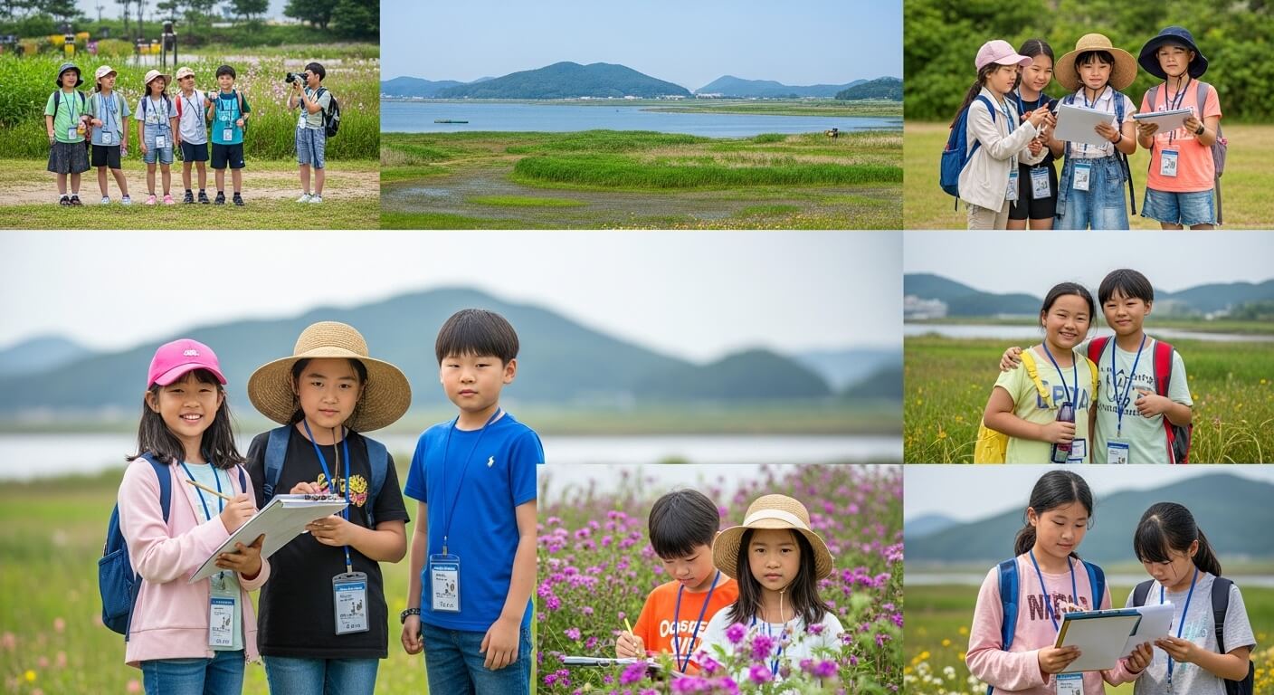 초등학교 여름방학 순천만국가정원