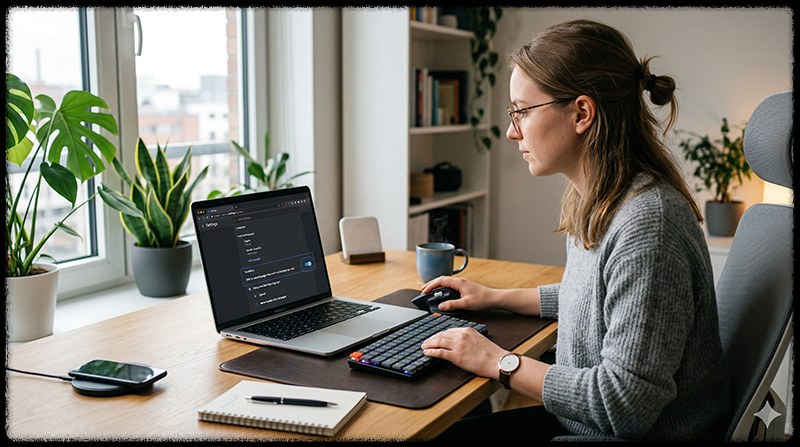 크롬 설정에서 번역 기능을 확인하는 모습