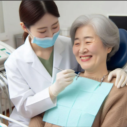 치아 시술 중인 여성