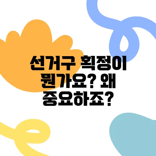 선거구 획정이 뭔가요? 왜 중요하죠?