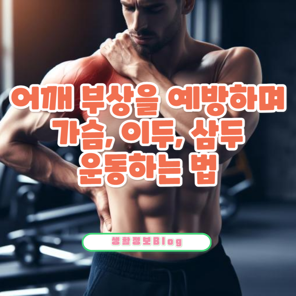 어깨 부담 없이 가슴, 이두, 삼두 운동하는 방법