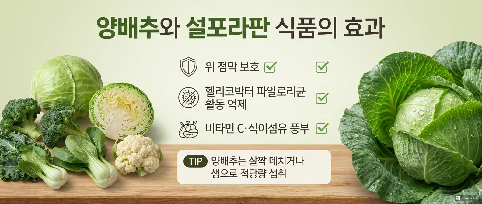 양배추와 설포라판 식품의 효과