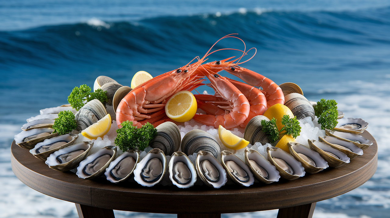 타우린이 풍부한 해산물들