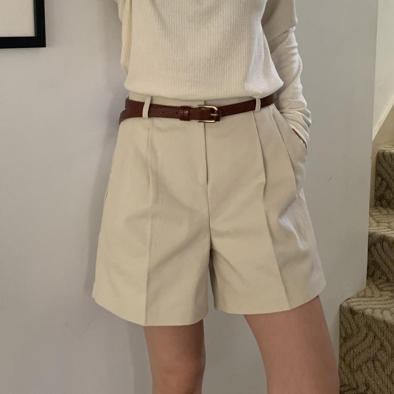 코튼 핀턱 반바지 4부 5부 바지 밀러 하프 팬츠 (4color)