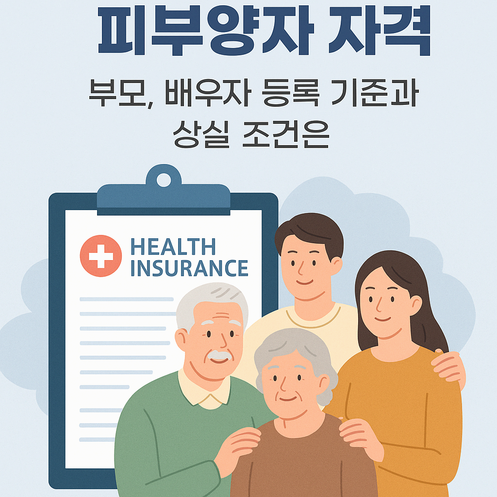 건강보험 피부양자 자격 – 부모, 배우자 등록 기준과 상실 조건은?