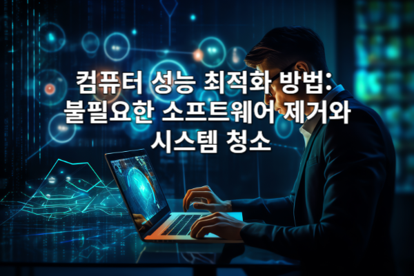 컴퓨터 성능 최적화 방법: 불필요한 소프트웨어 제거와 시스템 청소