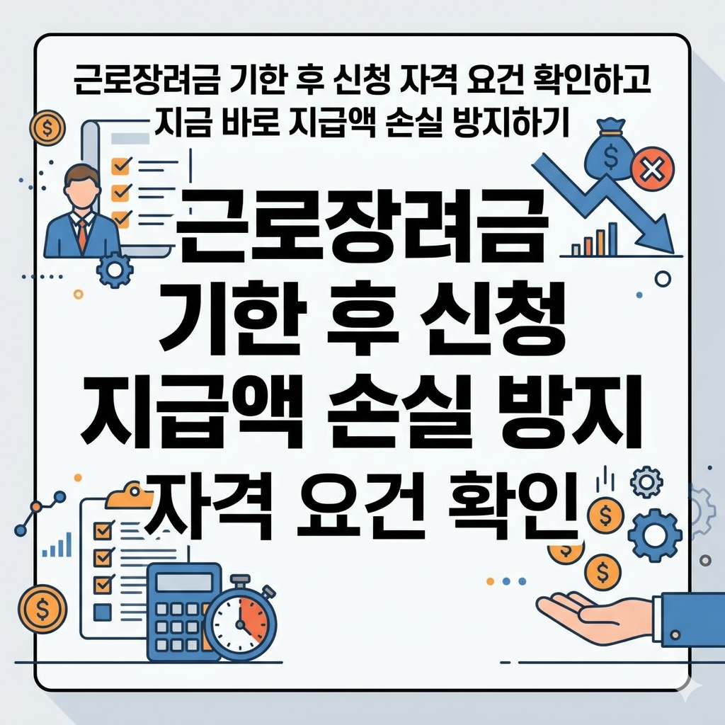 근로장려금 기한 후 신청 자격 요건 확인하고 지금 바로 지급액 손실 방지하기