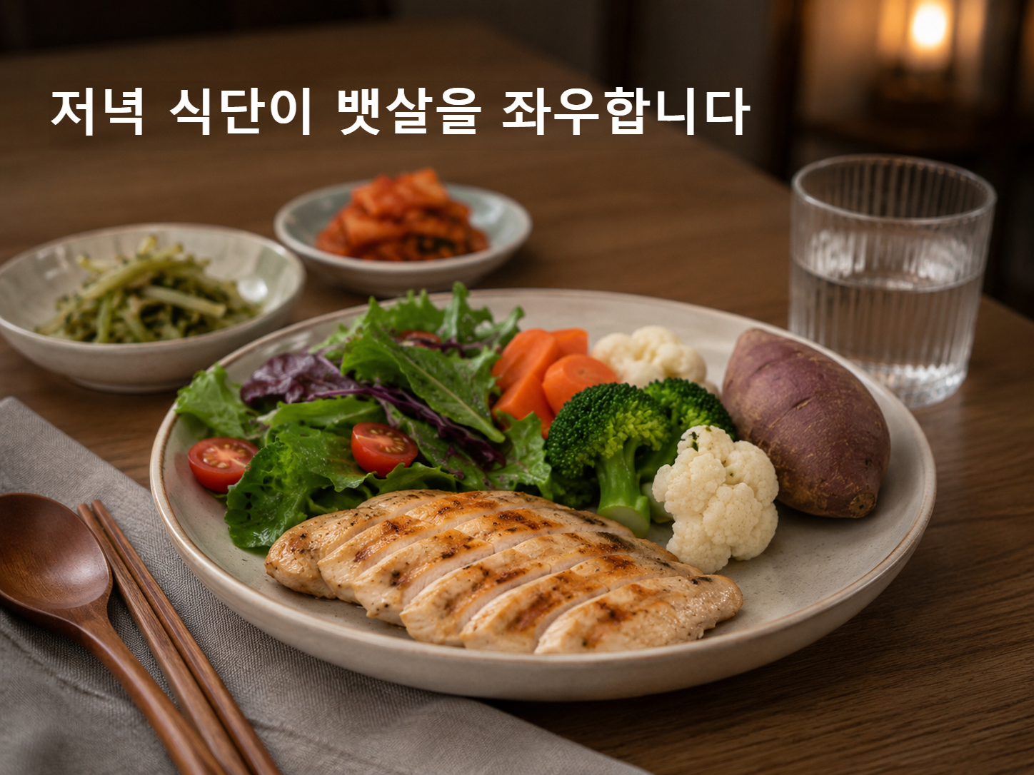 40대 남성 뱃살 줄이는 저녁 식단