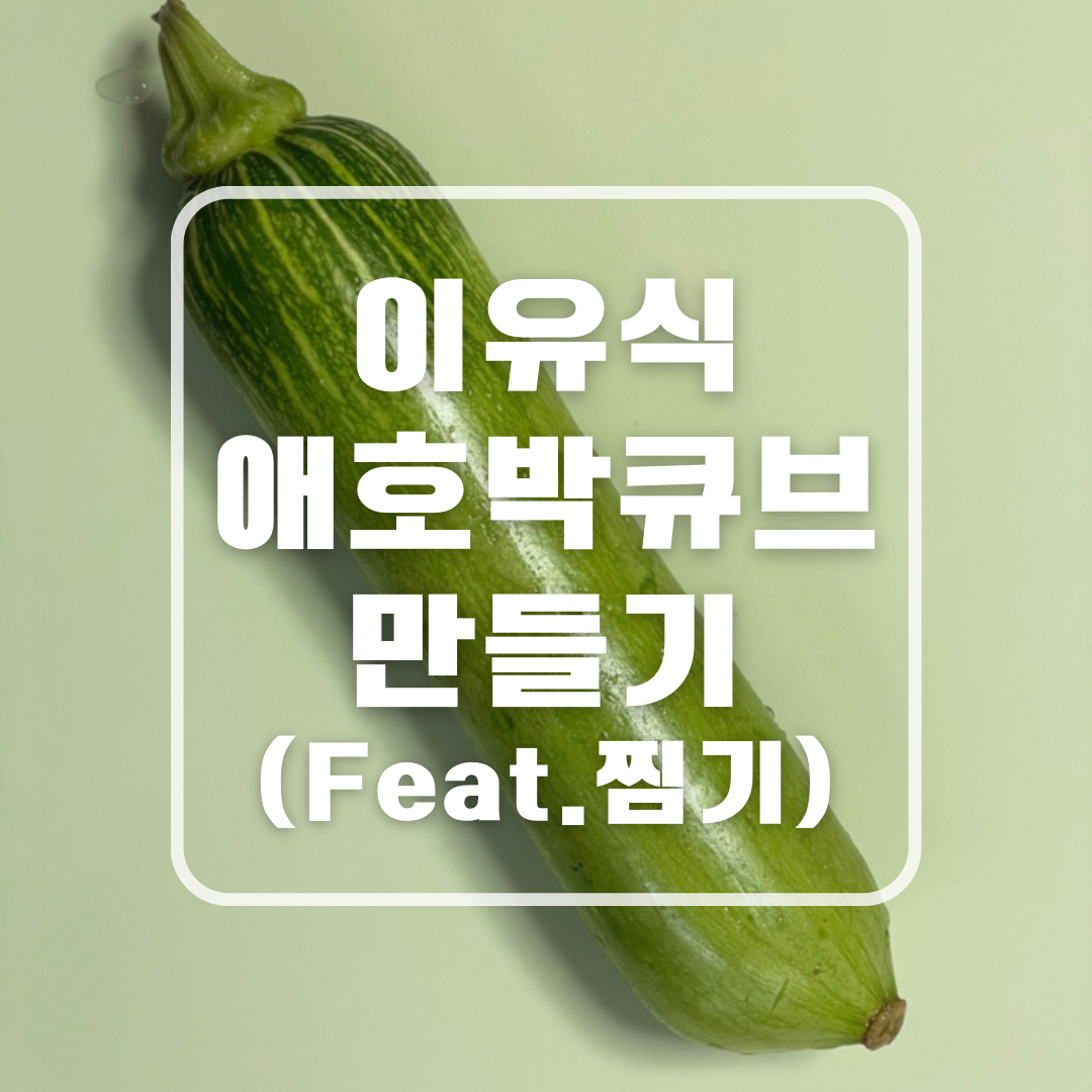 초기, 중기 이유식 애호박 토핑 큐브