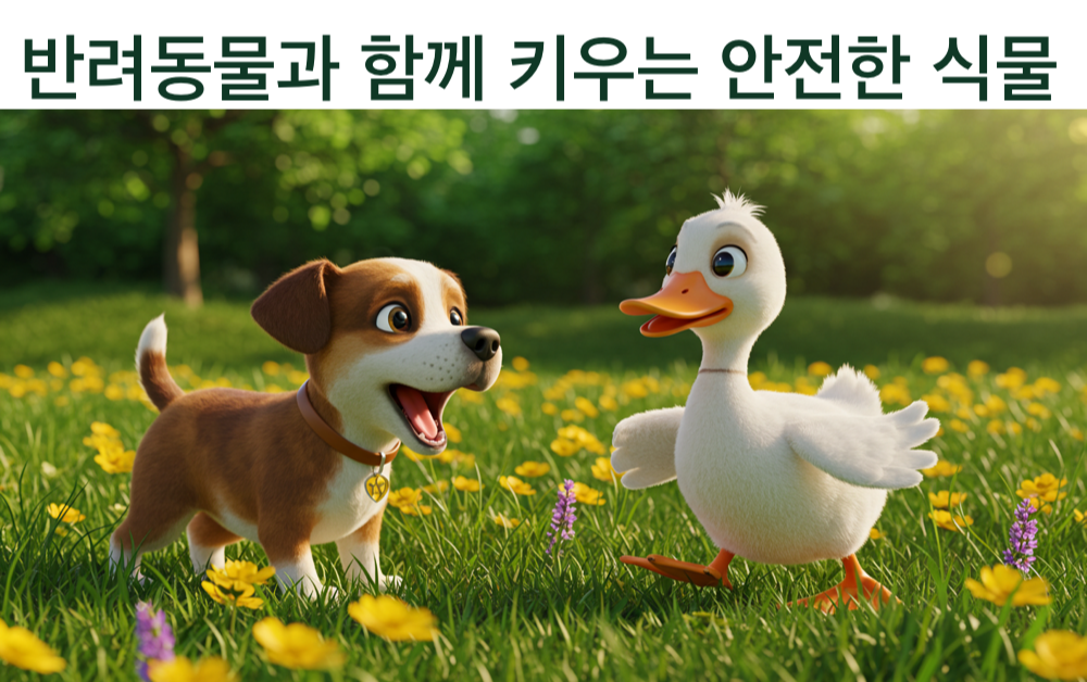 반려동물과 함께 키우는 안전한 식물