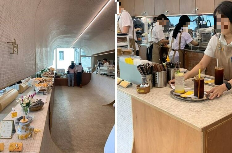 계산하는 곳과 픽업 하는 곳