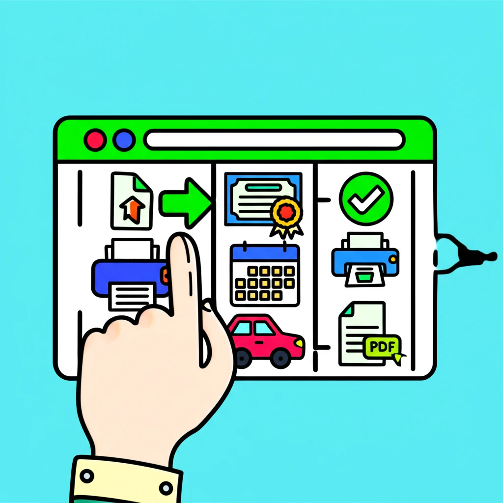 자동차세 납부 확인서 출력 및 PDF..