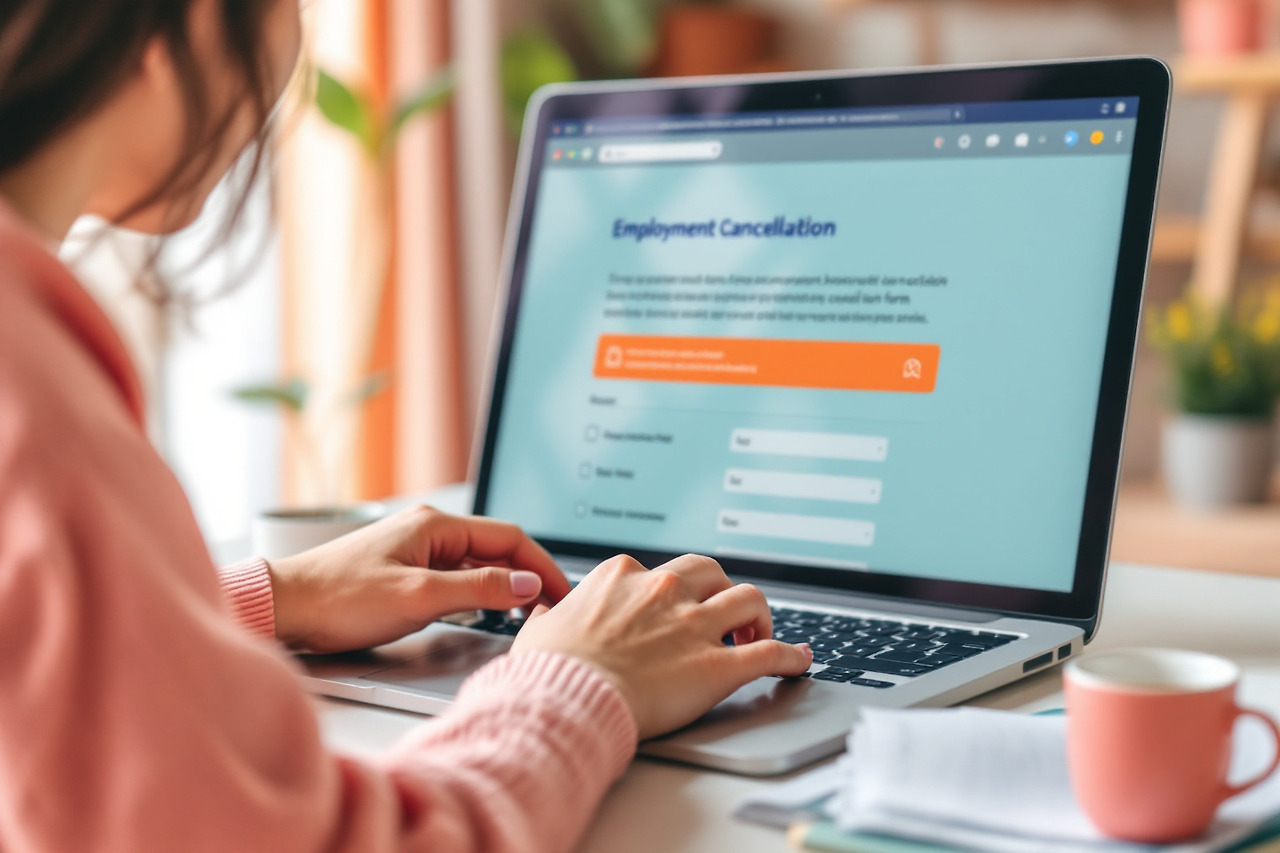 실업급여 해지신청 모습