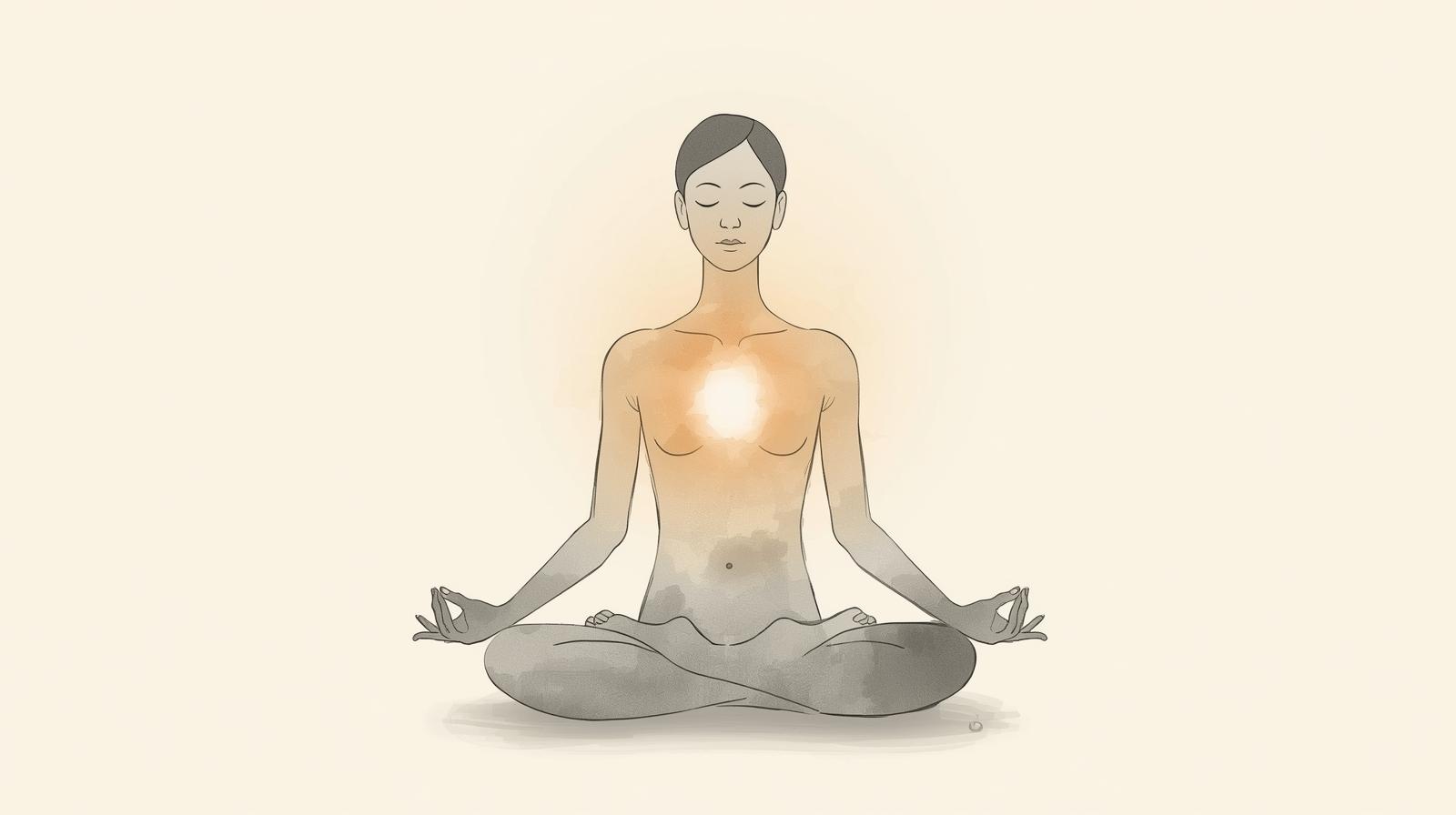 호흡 명상 중인 사람