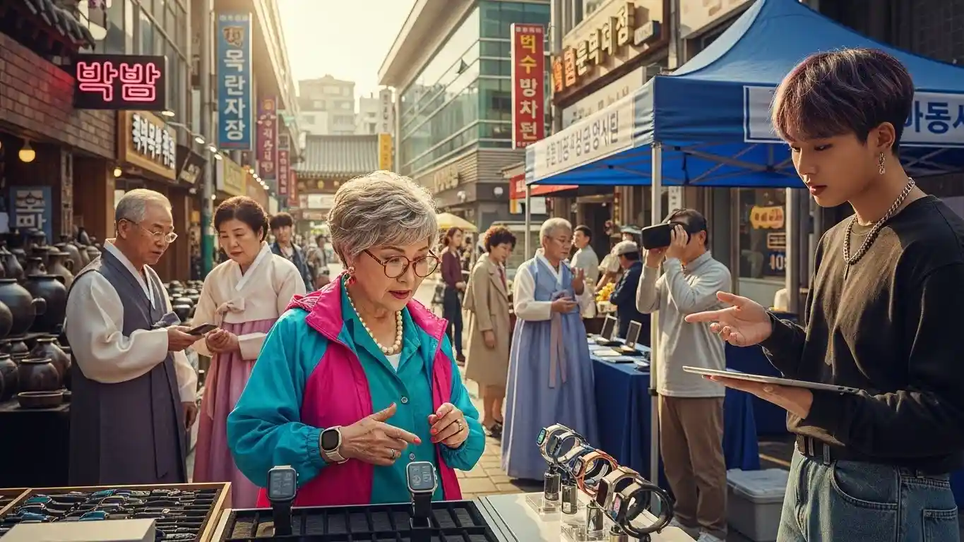 <img src="active_senior_consumers_generational_barrier.webp" alt="액티브 시니어가 소비 주체로 등장하며 세대 차이 장벽을 드러내는 장면 이미지 입니다">