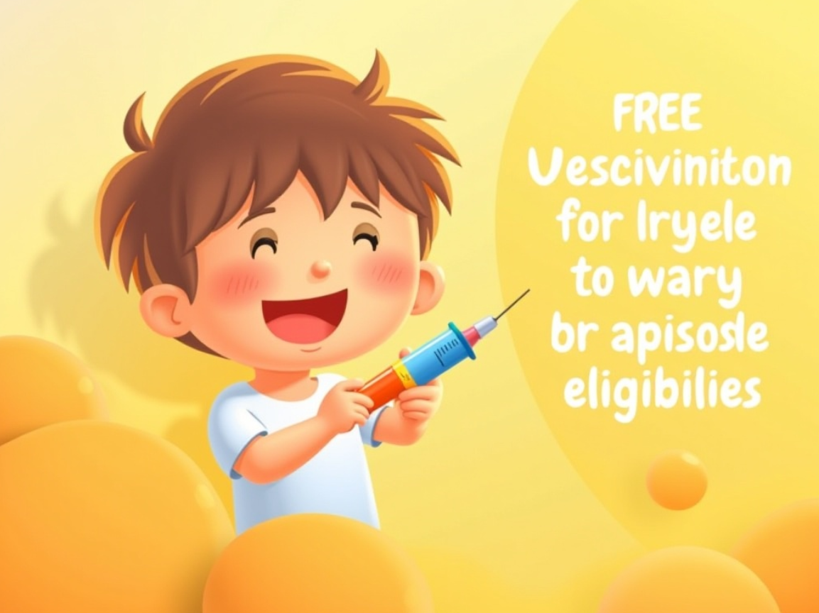 무료 예방접종 안내 포스터