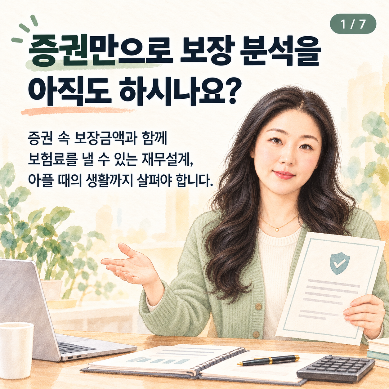 아직까지 보장 분석만으로 보험을 가입하시나요?