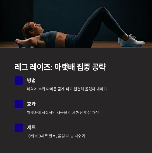 하루 15분, 집에서 뱃살 빼는 맨몸 운동 루틴 4가지