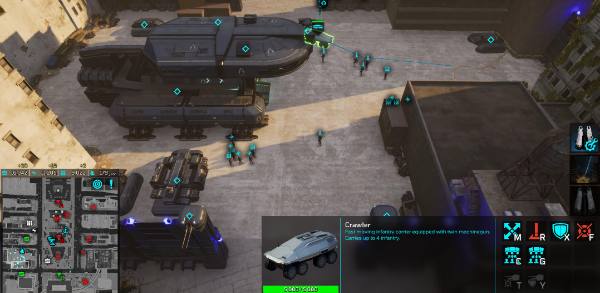 Eximius : Sieze the Frontline의 RTS상태 게임화면