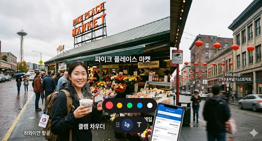 시애틀 여행 (저렴한 항공권,파이크 플레이스,차이나타운 치안)