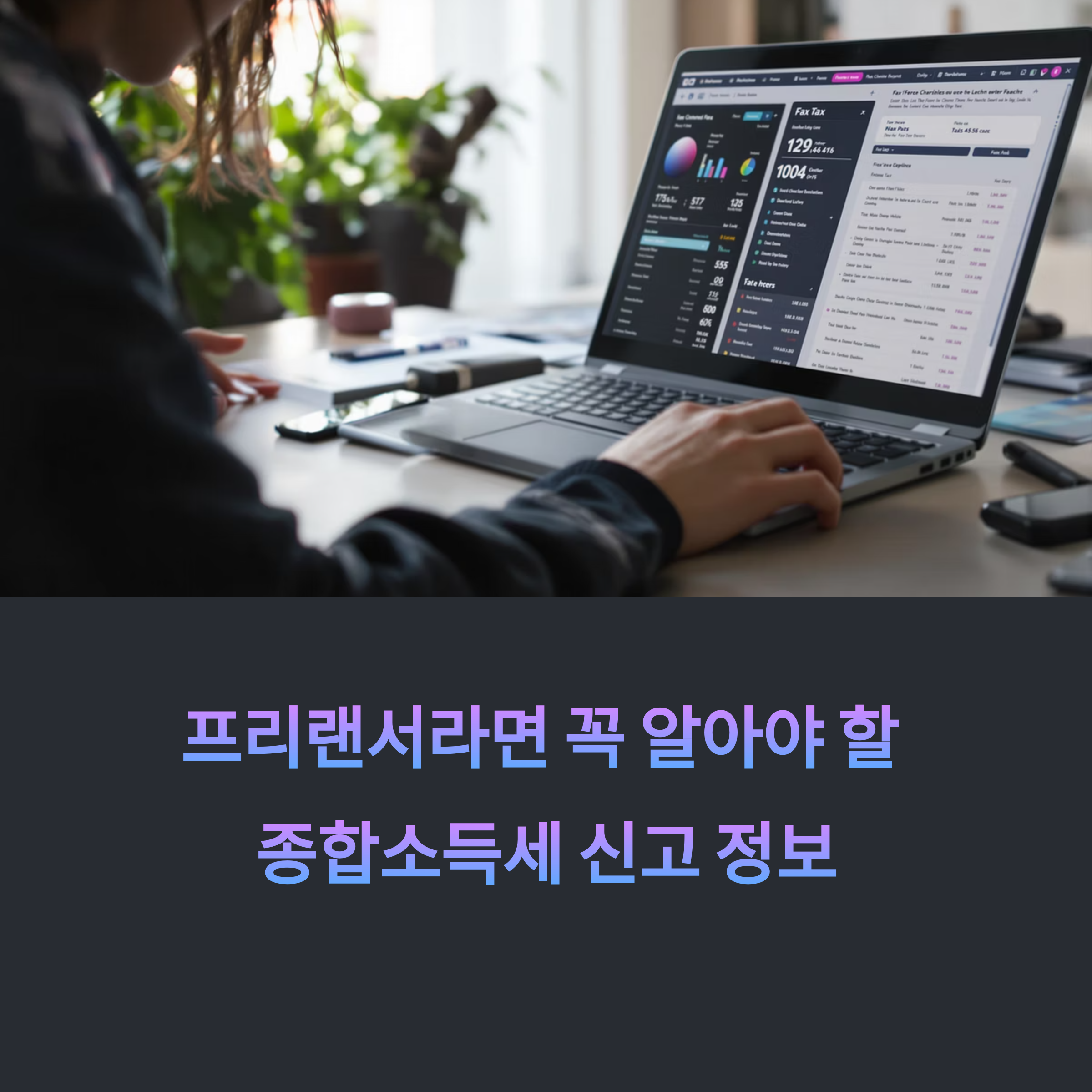 프리랜서 종합소득세 신고 대상