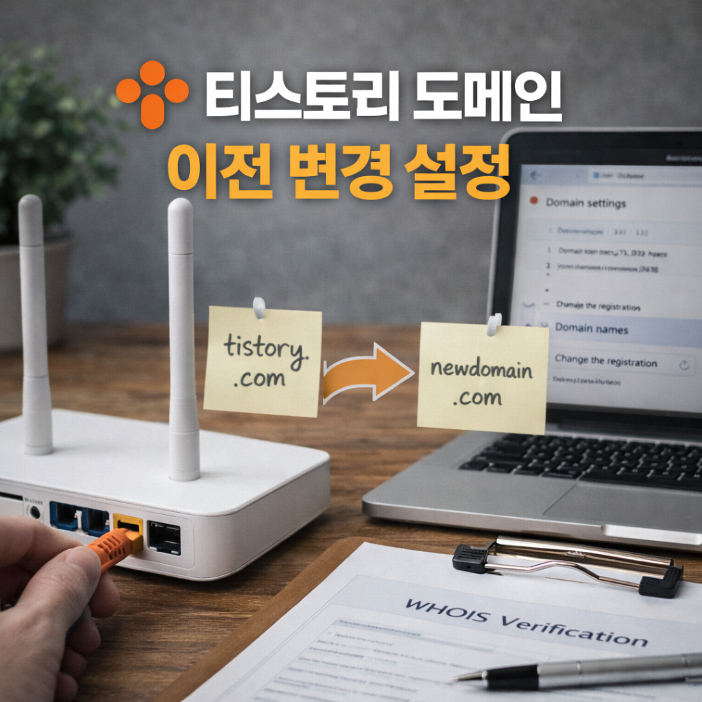 티스토리 도메인 이전 변경 설정