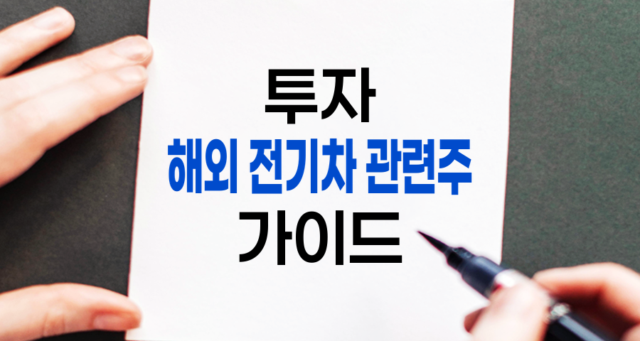 해외 전기차 관련주 투자 가이드, 유망 기업 및 투자 시 고려 사항