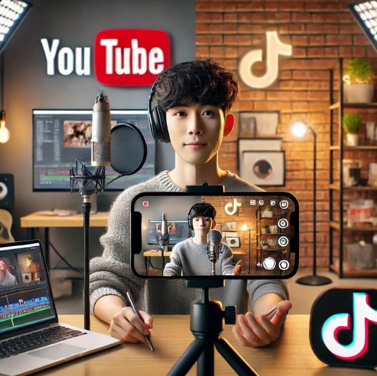 유튜브 vs 틱톡 관련 이미지