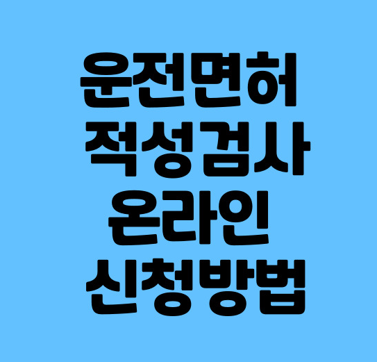 2025년 운전면허 적성검사 온라인 신청 방법, 쉽게 따라하기!