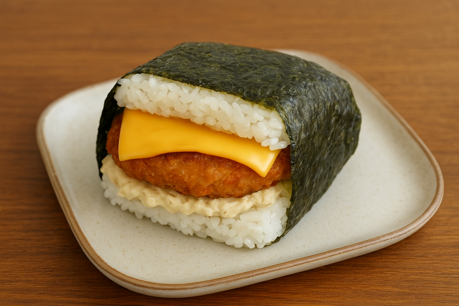 익숙한 재료로 특별한 별미를! 삼각김밥 버거 만들기