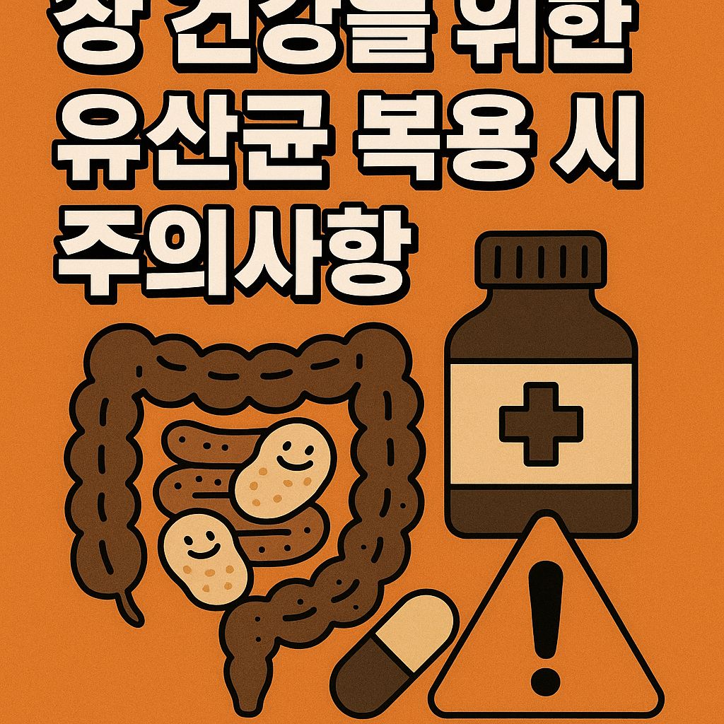 장 건강을 위한 유산균 복용 시 주의사항