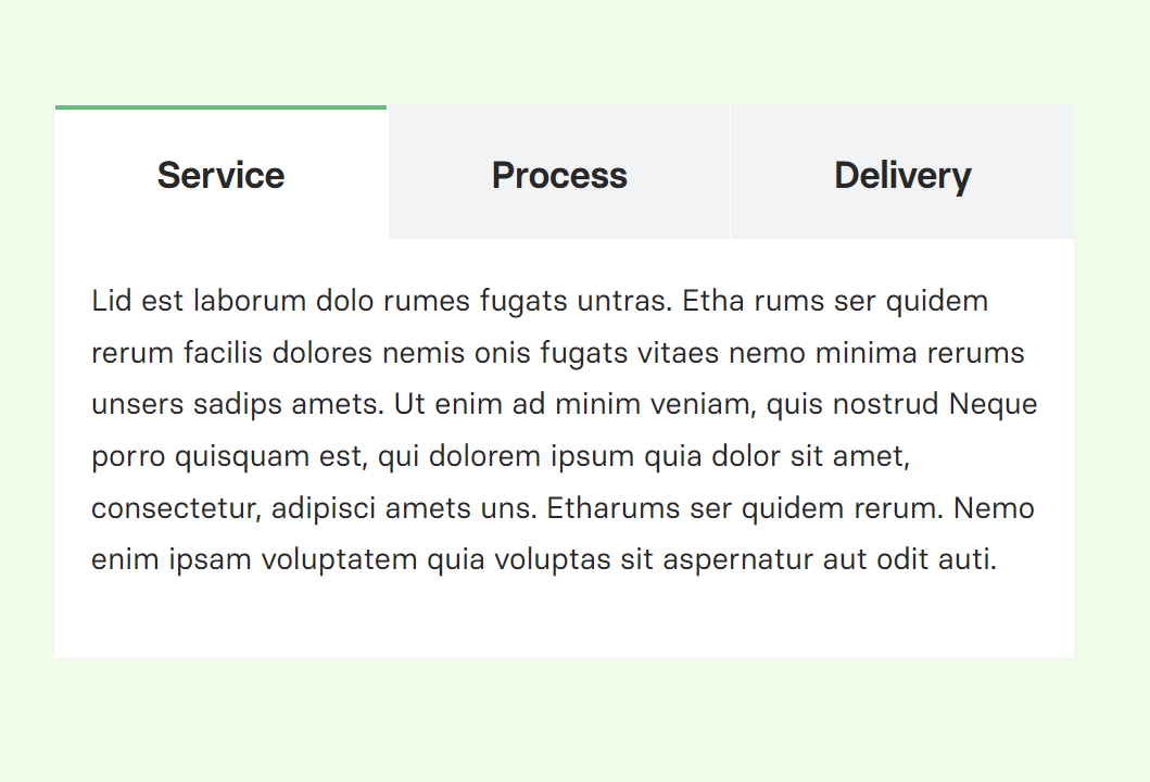 아바다 테마 탭 레이아웃