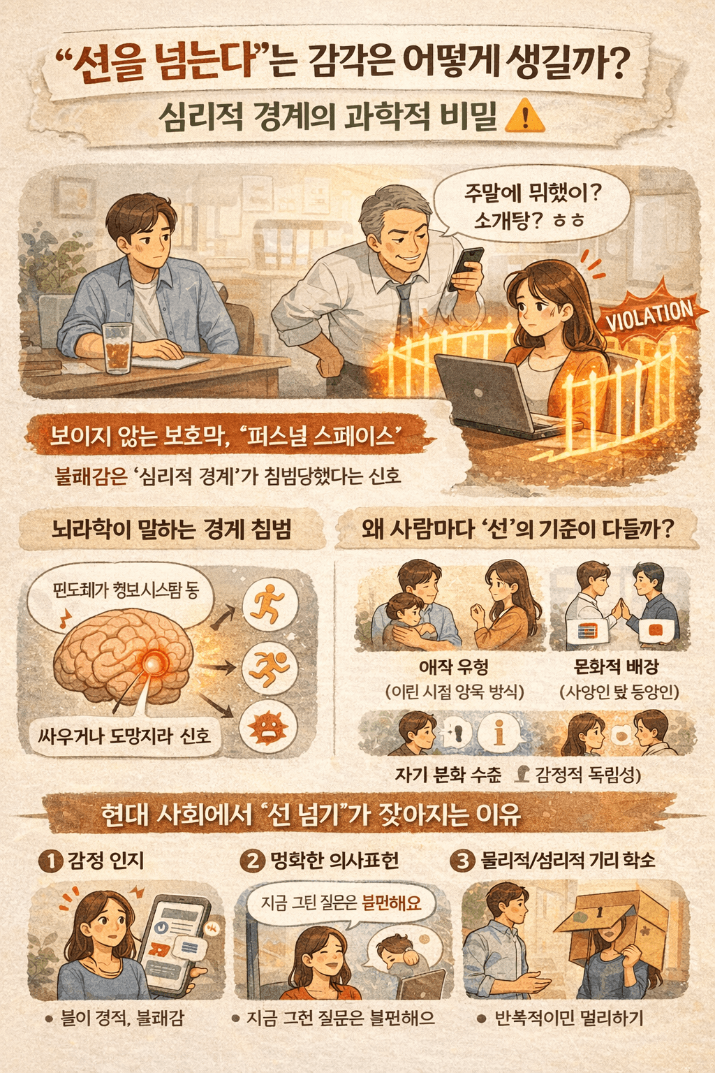 “선 넘는다”는 감각, 뇌가 보내는 경고 신호였다