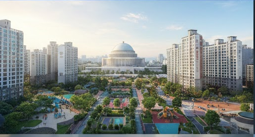아파트 전경 이미지, 머니몽 자체 제작