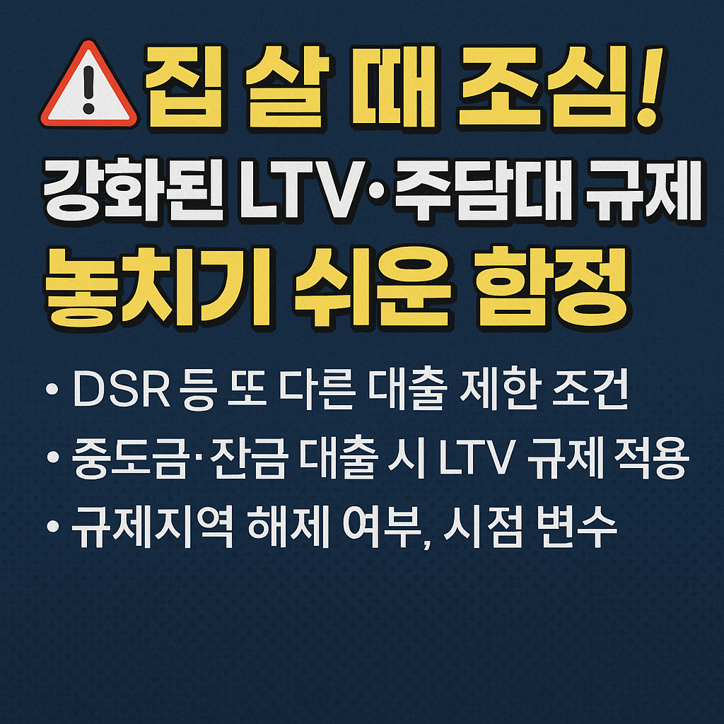 강화된 LTV·주담대 규제