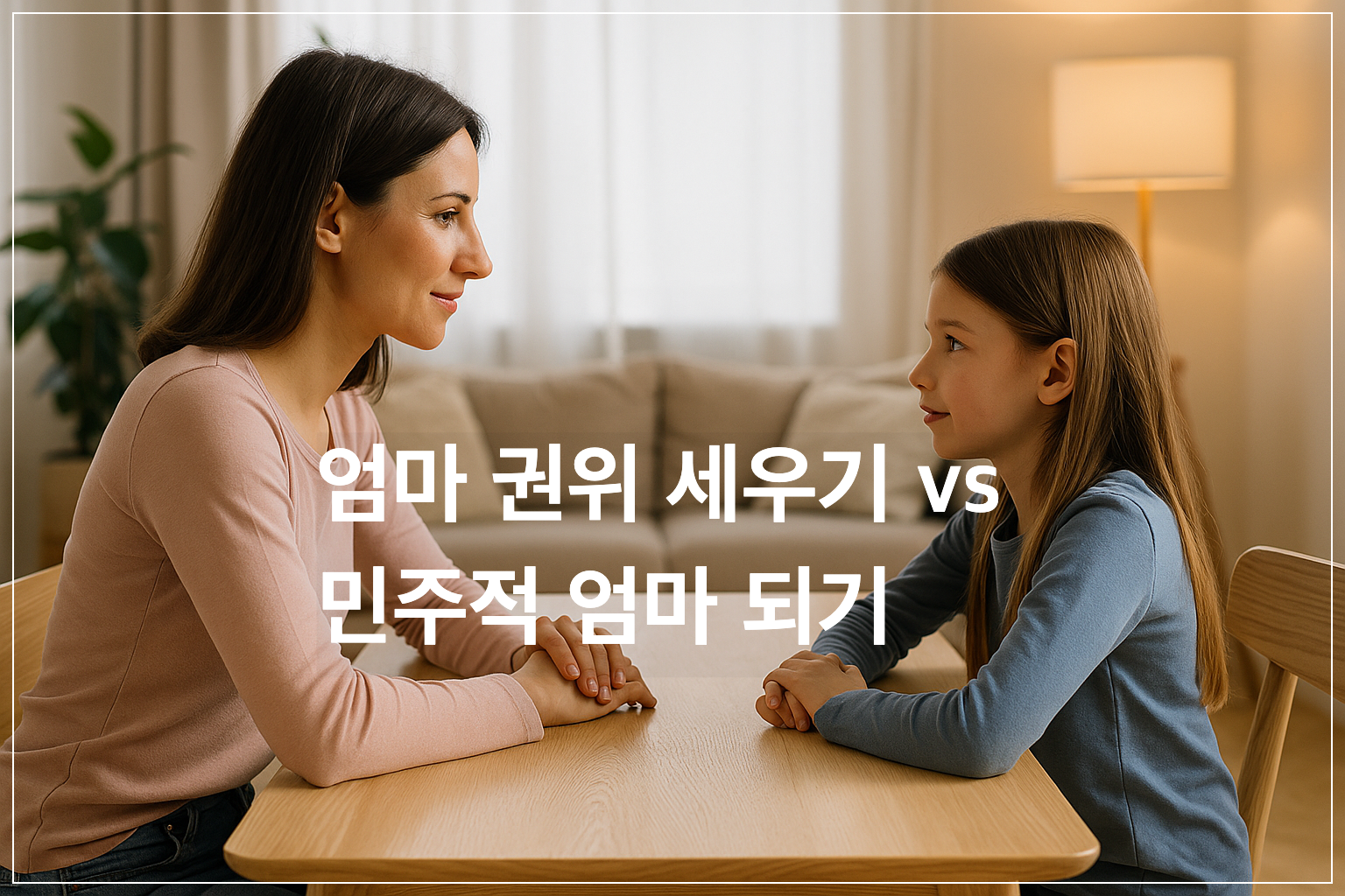엄마의 권위 세우기와 민주적 육아 사이에는 적당한 선이 필요하다