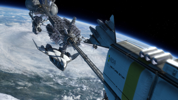 지구밖-우주선-날리는-인간들