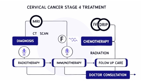 자궁경부암4기 치료과정