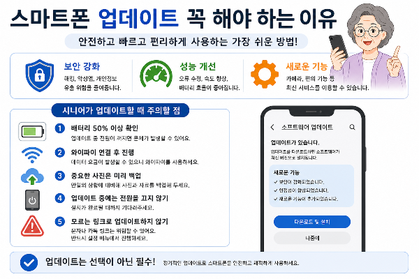 스마트폰 업데이트 꼭 해야 하는 이유