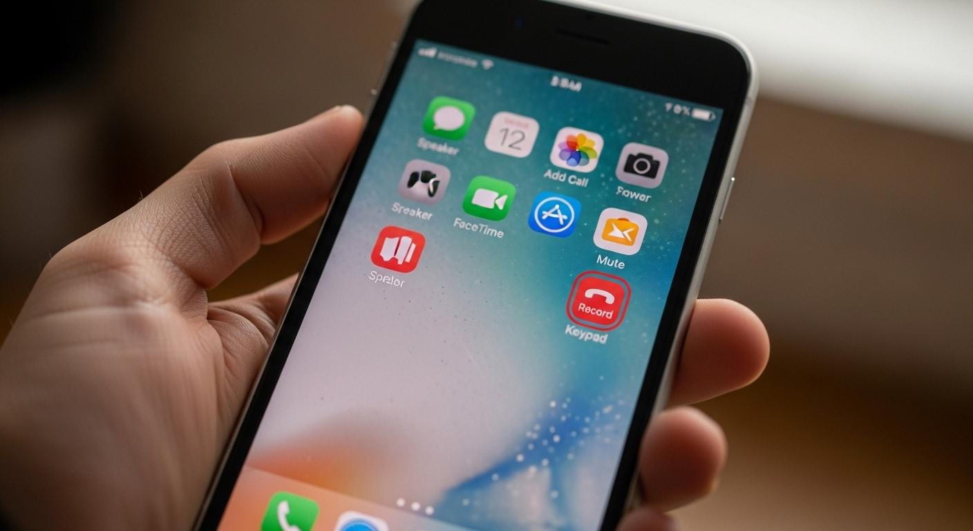 아이폰 통화 중 녹음 방법