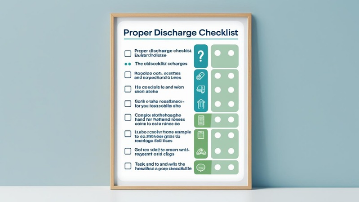 거주지 규격봉투 확인, 정확한 분리배출, 대형 폐기물 신고 등 실천사항을 체크리스트 형식으로 정리한 이미지.