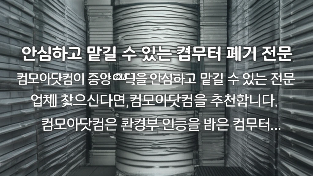 컴퓨터 버릴 때 꿀팁! 환경도 지키고