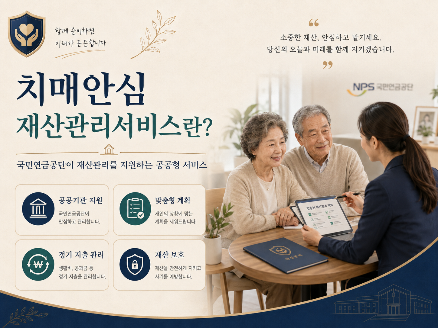 치매안심 재산관리서비스 개념과 국민연금공단 재산관리 지원 안내
