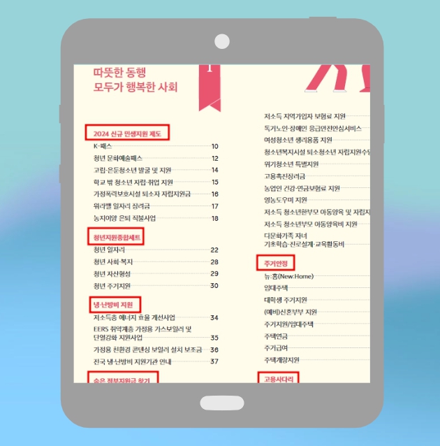 신규민생지원제도