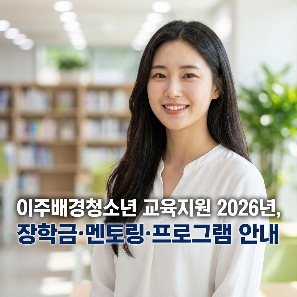 이주배경청소년 교육지원 2026년 ｜ 장학금&middot;멘토링&middot;프로그램 안내