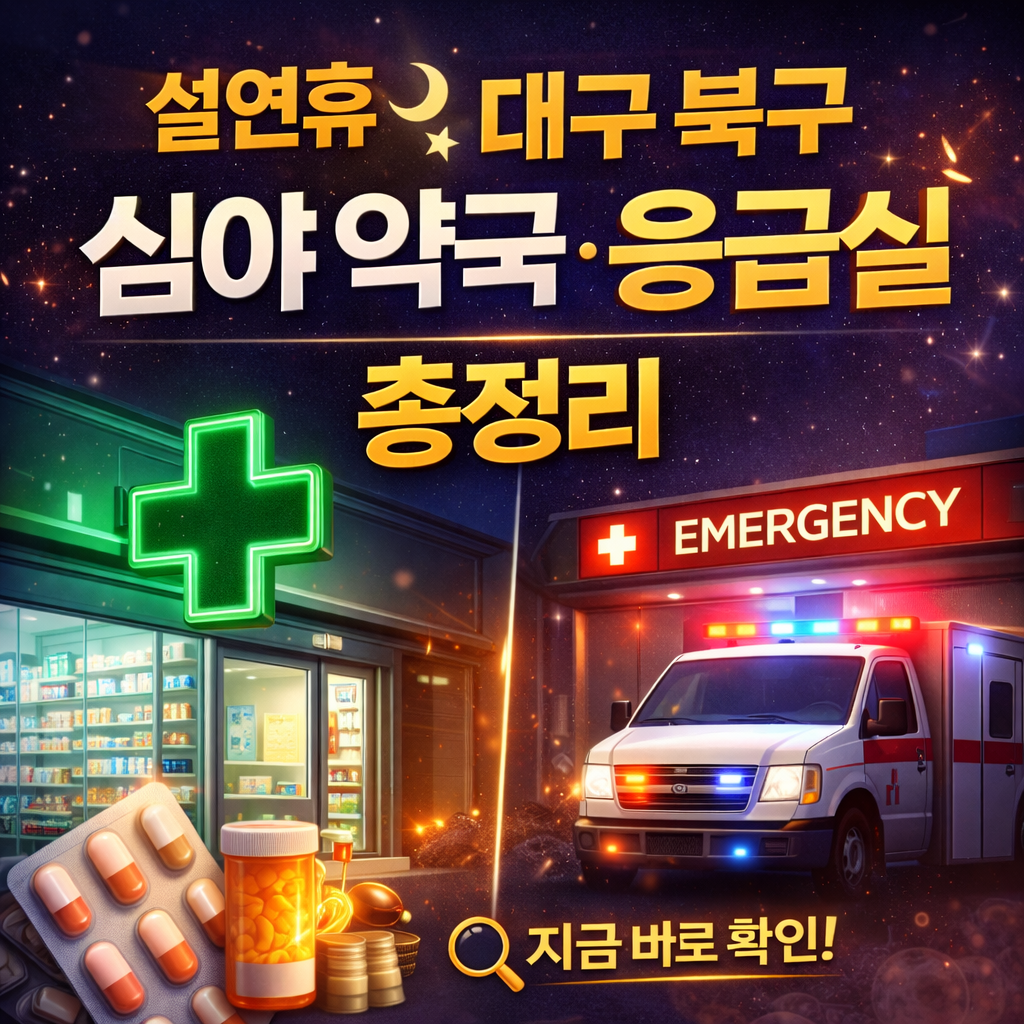 설연휴 대구 북구 심야 약국&middot;응급실 바로가기