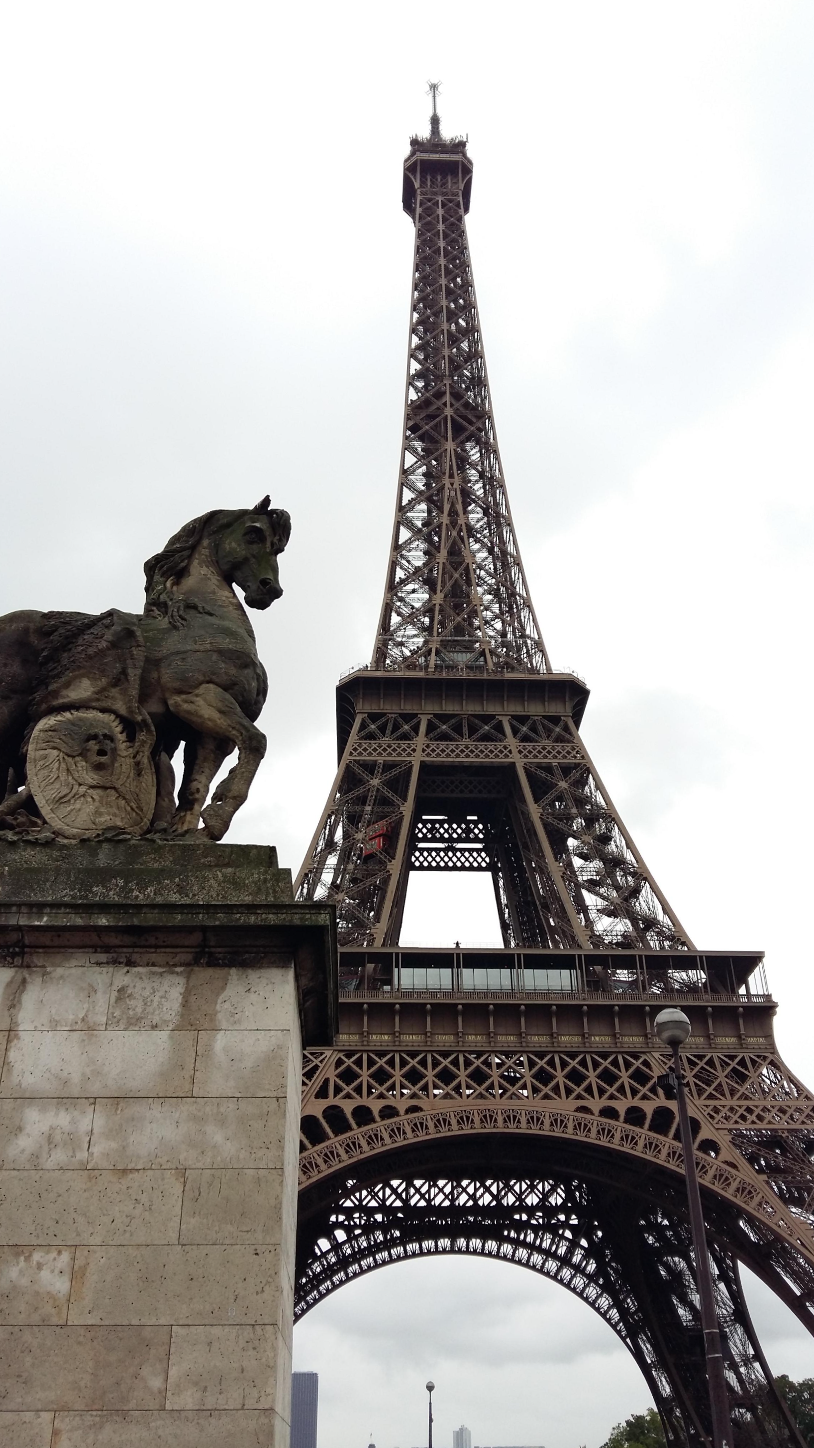 프랑스 파리 이에나 다리에서 바라본 에펠탑