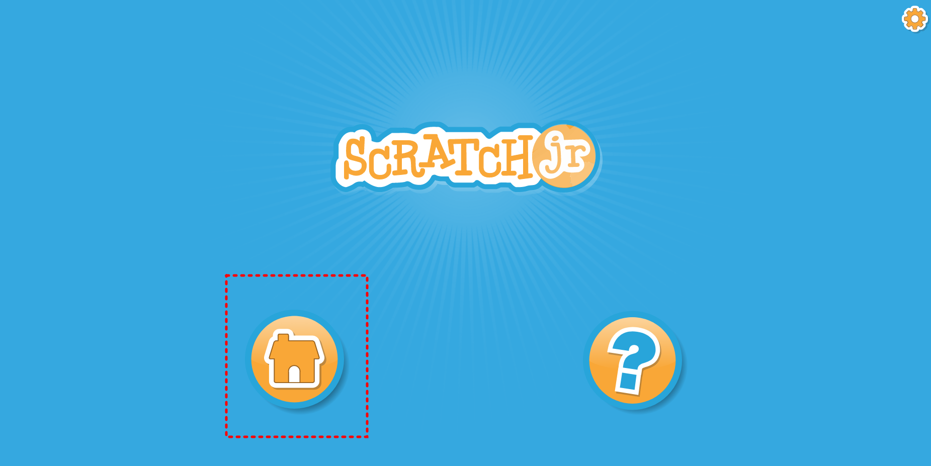 스크래치 주니어 접속 화면