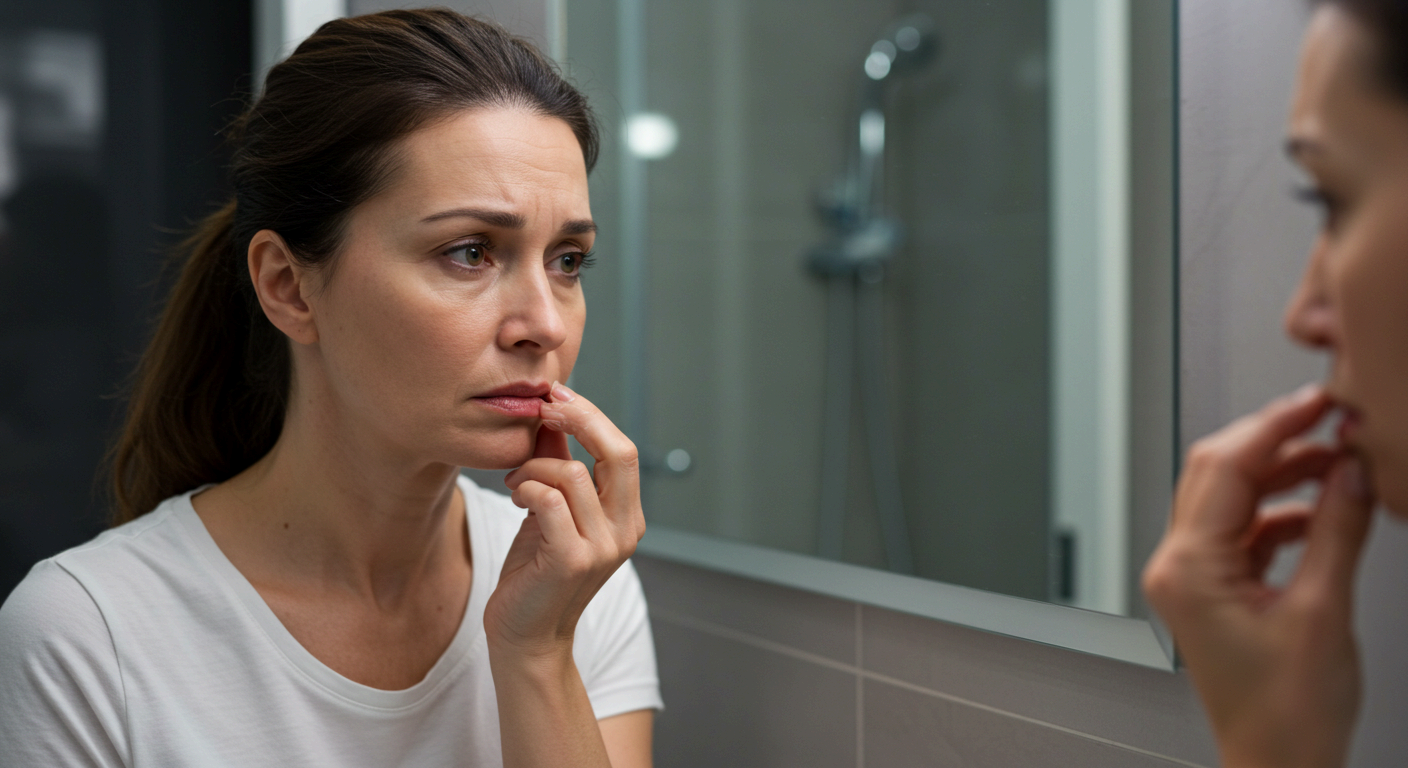 구순염 증상, 입술 붓기와 통증 동반