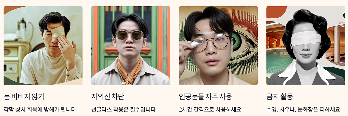 수술후 주의사항과 관리법